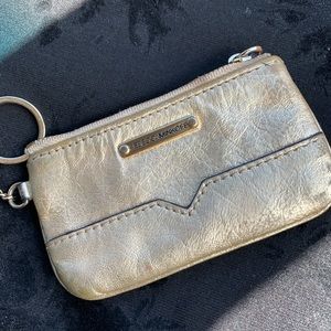Rebecca Minkoff Keychain Wallet coin pouch gold